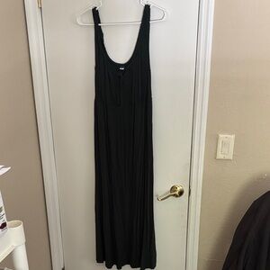 Old Navy olive Sleeveless Maxi Dress